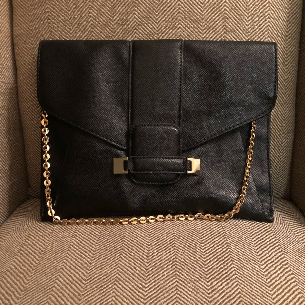 Black Envelope Clutch